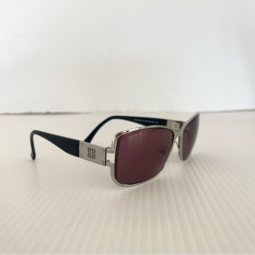 Givenchy Vintage Silver & Black Sunglasses SGV248 - Picture 2 of 9